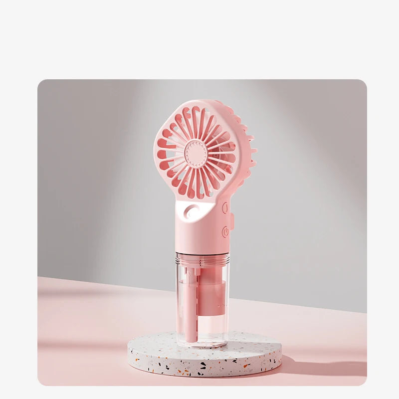 Portable Handheld Spray Fan,Water Spray Mist Fan,Student Dormitory Mini Fan,Summer Supplies, Cooling Tools,Outdoor Small Fan 1Pc