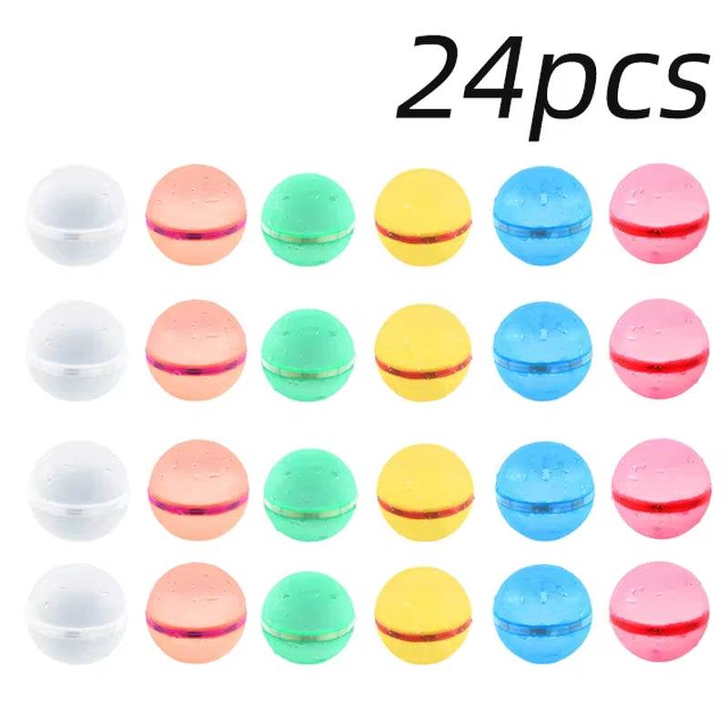 Reusable Magnetic Water Balloons Refillable Water Balloon Quick Fill Self Sealing Water Bomb Splash Balls for Kids Swimming Pool