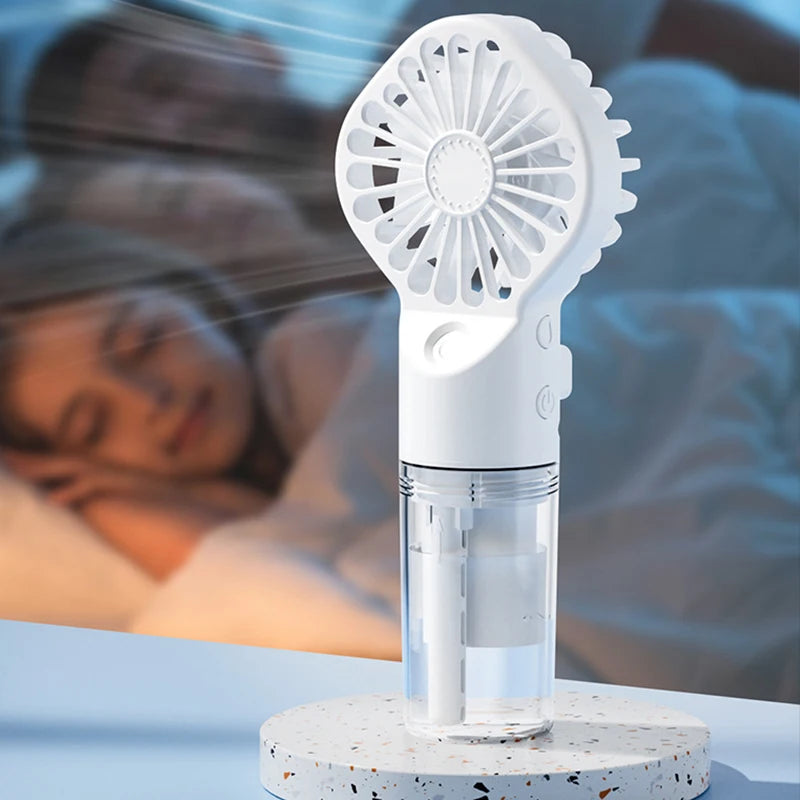 Portable Handheld Spray Fan,Water Spray Mist Fan,Student Dormitory Mini Fan,Summer Supplies, Cooling Tools,Outdoor Small Fan 1Pc