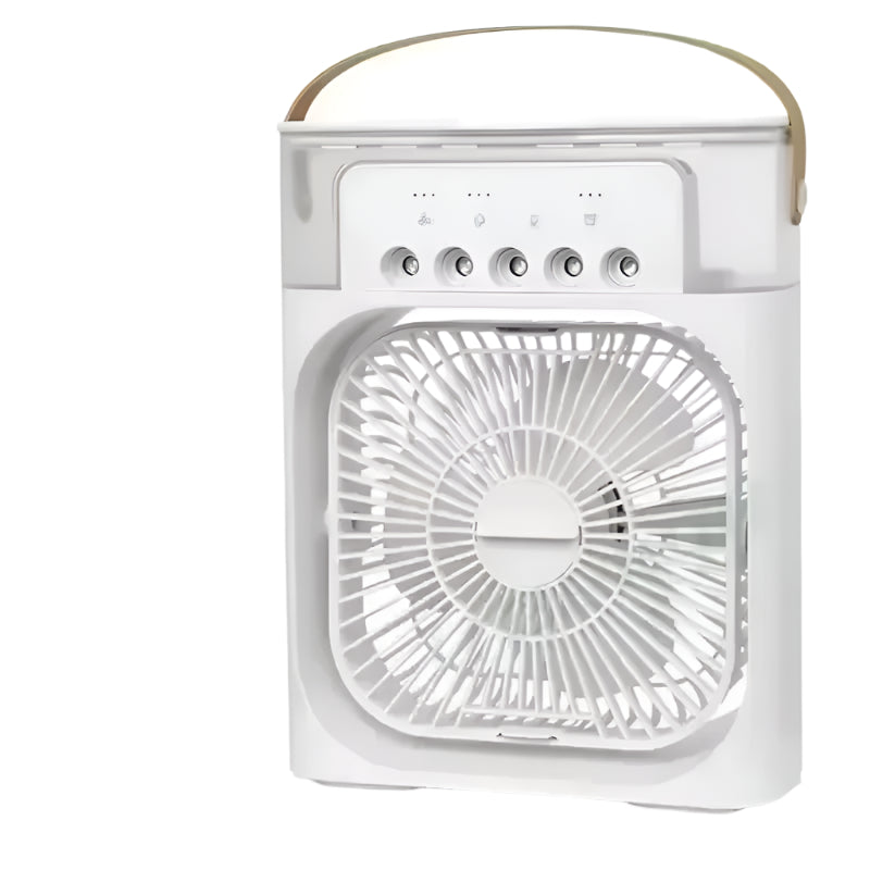 Fan Portable Air Cooler Conditioner Humidifier with 500Ml Water Tank Quite Mist Water Spray Fan for Home Room Camping Car Office