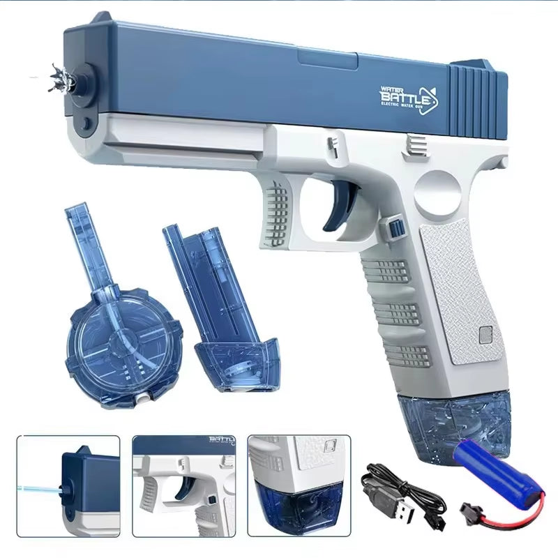 Electric Water Gun Toy Portable Automatic Electric Burst Water Gun Kids Outdoor Water Toys
